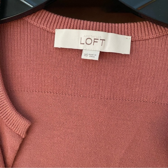 LOFT Cropped balletcore 3/4 Sleeve Cardigan XS - Picture 7 of 16